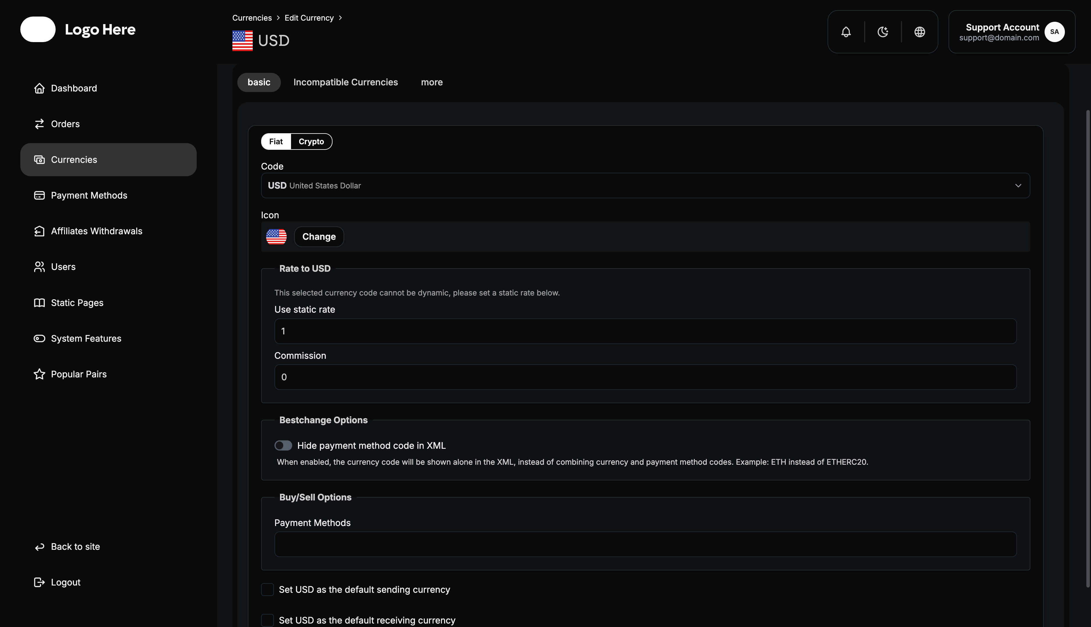 Admin Panel Dashboard